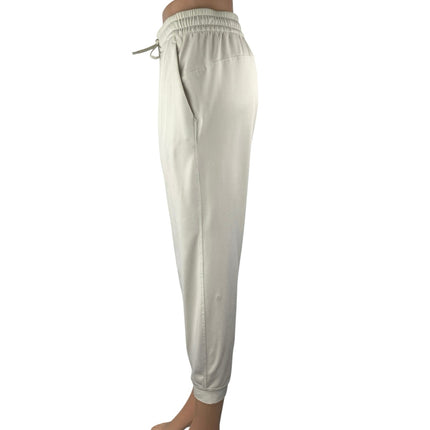 Lululemon Soft Jersey Classic Fit Women White Athletic Jogger Sweat Pants Size 6