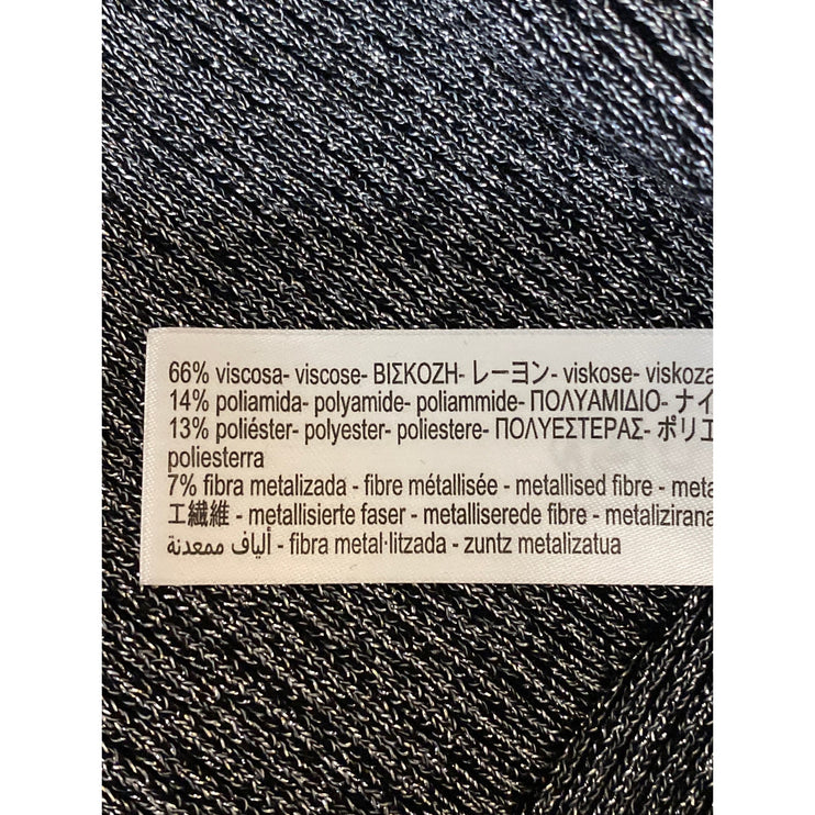 Zara Women's Gray Long Sleeve Crew Neck Ribbed Knit Cropped Sweater Top Size S