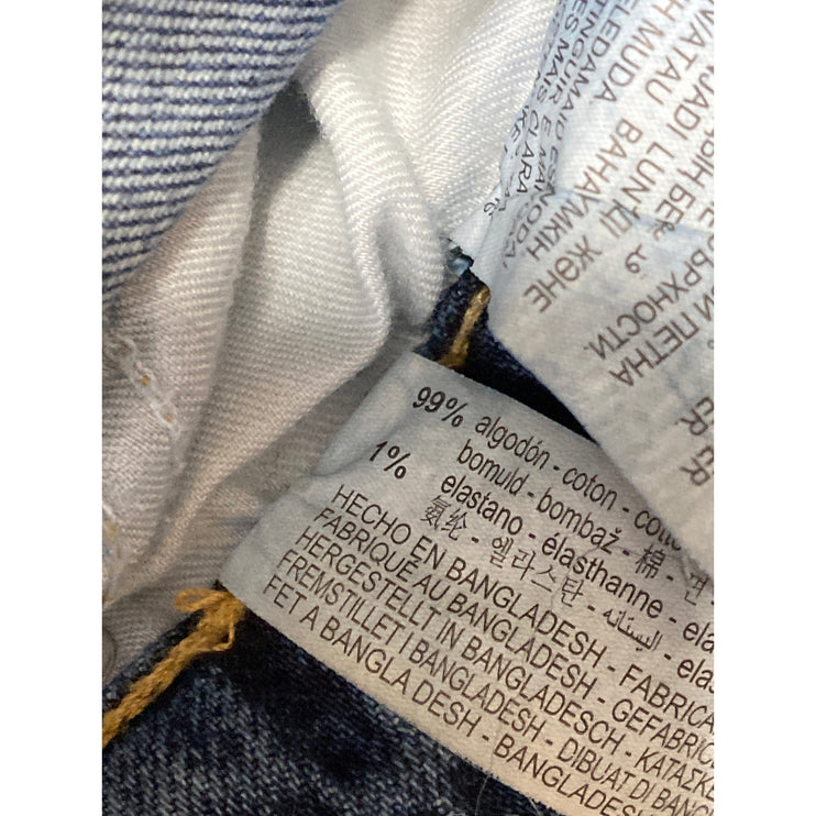 Zara Women's Blue High Waisted Slim Fit Flared Bootcut Leg Denim Jeans Pants 4