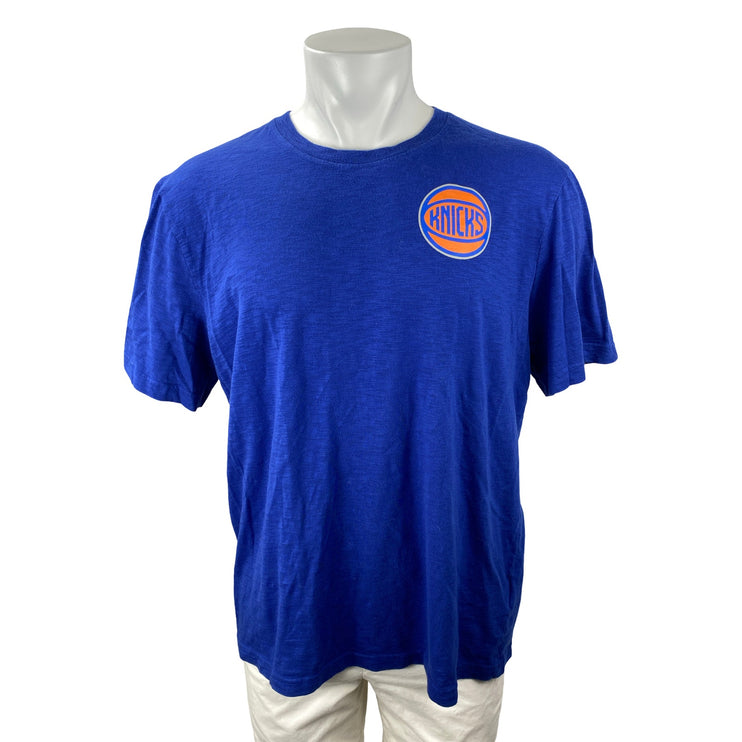 Fanatics Men Blue New York Kicks NBA Basketball Crewneck T Shirt Tee Top Size XL