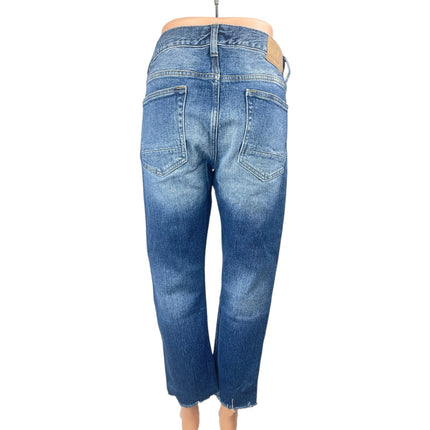 Pacsun Vintage Skinny Womens Blue High Rise Frayed Hem Denim Jeans Pants 32x32