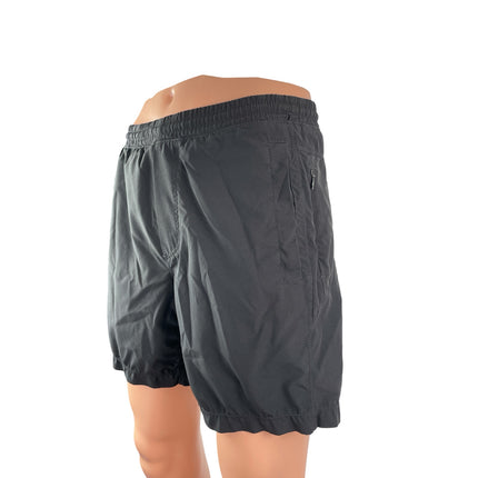 boom. Men's Gray Pull On Yoga Workout Running Gym Athletic Mini Shorts Size S