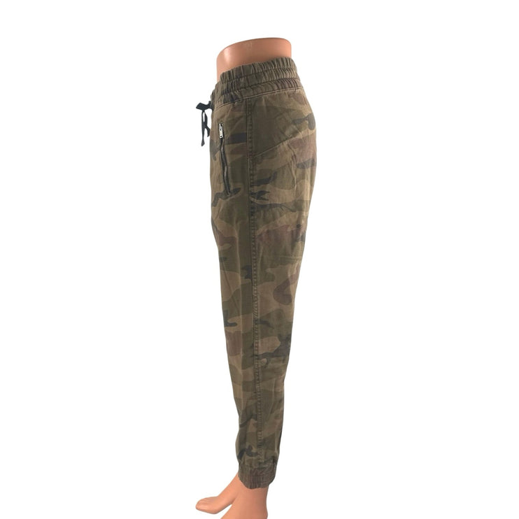 Aritzia TNA Camo Camouflage Army Military Mid Rise Jogger Trousers Pants Size 0
