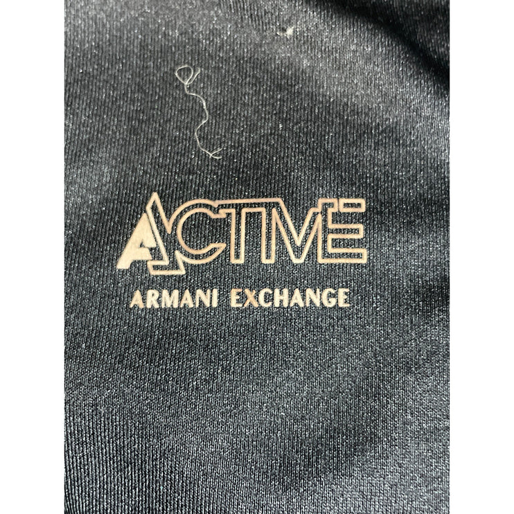 Armani Exchange Women's Navy Blue Full Zip Hoodie Hooded Sweatshirt Top Size S