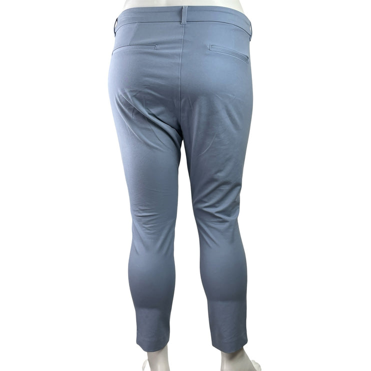 Old Navy Pixie Skinny Womens Blue Gray High Waisted Pockets Trousers Pants Sz 16