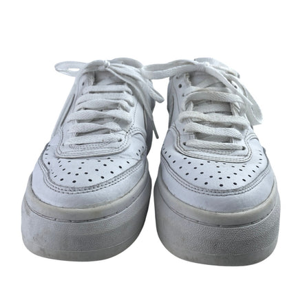 Nike Court Vision Alta Womens White Leather Platform Trainers Sneakes Shoes 8.5