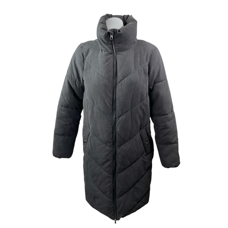 Vero Moda VMLIGA Liga Black Quilted High Neck Long Sleeve Puffer Coat Jacket XS
