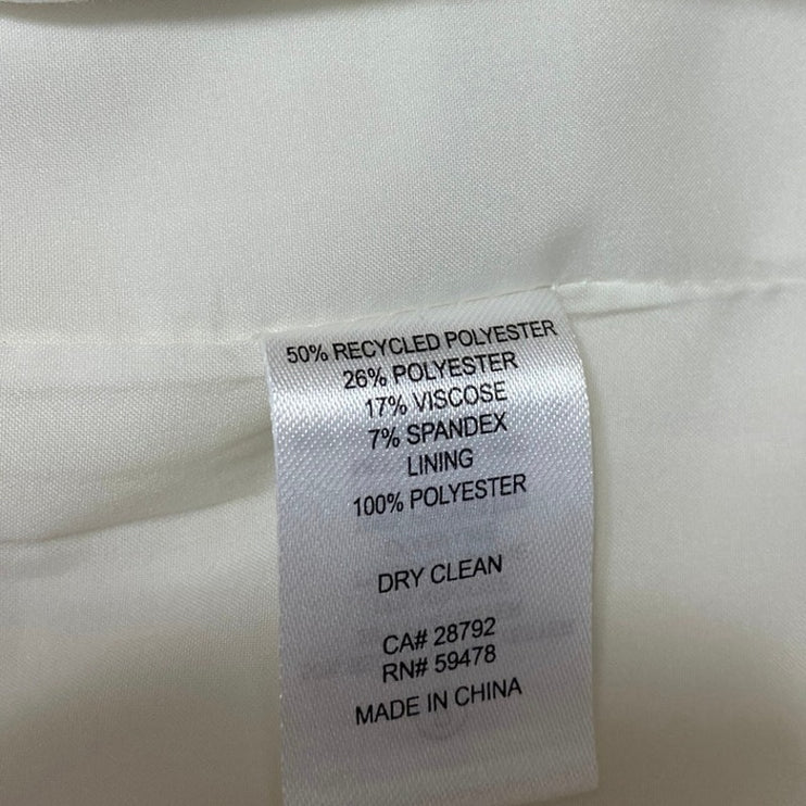 Joie Women's White Sleeveless One Button Notch Colalr Blazer Vest Jacket Size 6