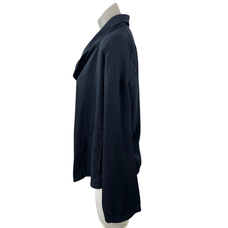 Max Studio Women's Navy Blue Long Sleeve Cardigan Open Blazer Jacket Size XL