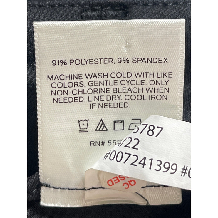 Express Editor Boot Women's Black Low Rise Straight Trouser Dress Pants Size 2R