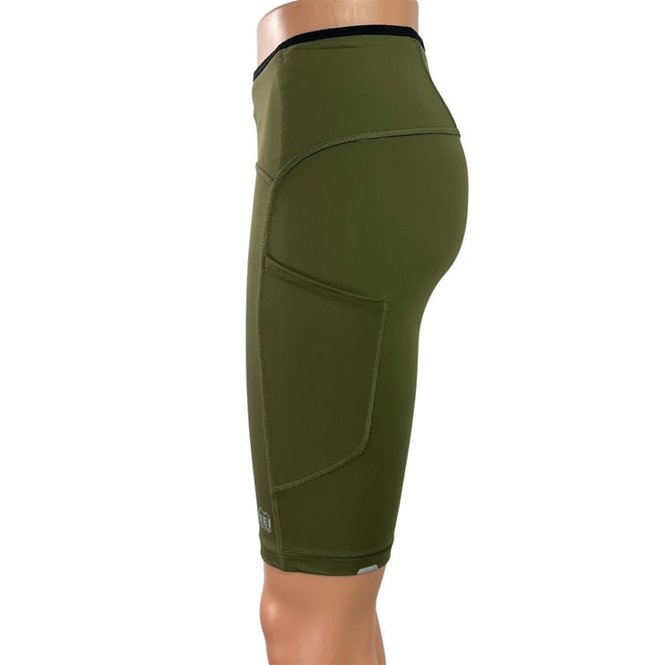 Rei Women's Green Mid Rise Hiking Outdoor Yoga Gym Athletic Biker Shorts Size S