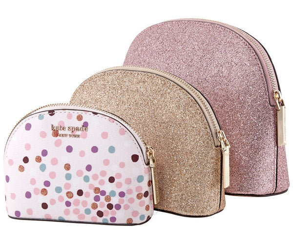 Kate Spade Frosty Penguin Leather Crossbody, Black KATE SPADE PENGUIN FROSTY TRIPLE COSMETIC DOME main image 1