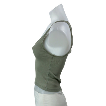 3 Pcs SKIMS Women's Gray Beige Olive Green Sleeveless Crop Tank Top Sets Sz M