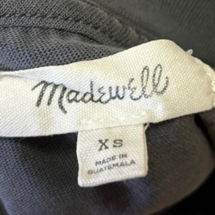 Madewell Dark Gray Short Sleeve Crew Neck Basic Casual T Shirt Tee Top Size XS