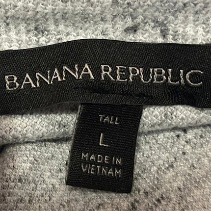 Banana Republic Men's Gray Knit Long Sleeve Button Down Shirt Jacket Top Size L