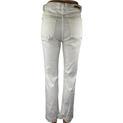 Elle Jeans Curves Women's White High Waisted Bootcut Flared Pants Denim Jeans 40