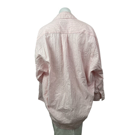 Urban Outfitters BDG Pink Striped Collared Long Sleeve Button Down Shirt Top S