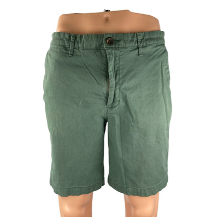 Goodfellow & CO Men's Green High Rise Slim Straight Chino Bermuda Shorts Size 32