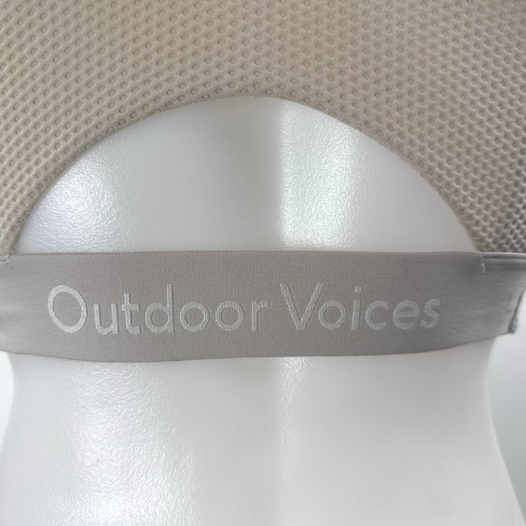 Outdoor Voices Doing Things White Polka Dots Yoga Athletic Sports Bra Top Size S