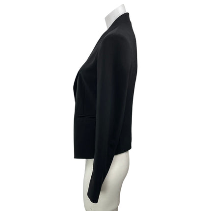 Theory Lanai Women's Black Long Sleeves Open Front Blazer Coat Jacket Size 00