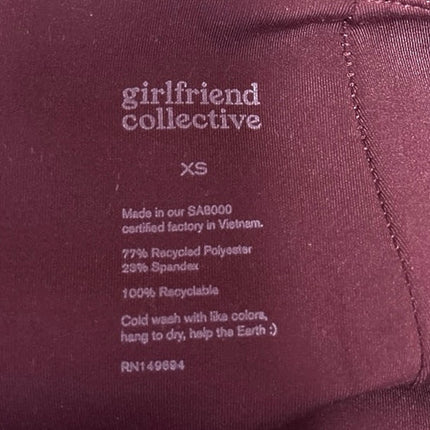 Girlfriend Collective Red Skinny Leg High Waist Athletic Yoga Leggings Pants XS