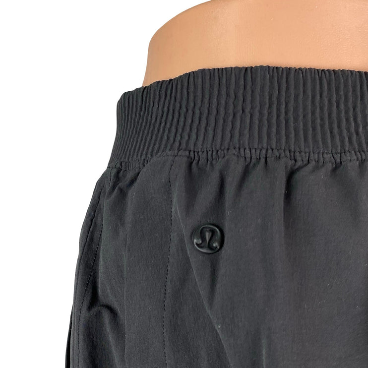 Lululemon Men's Black High Rise Yoga Gym Workout Athletic Activewear Shorts XL