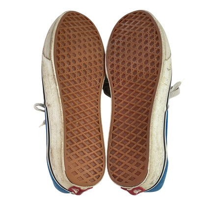 Vans Unisex Blue Lace Up Canvas Low Top Rubber Casual Flat Sneakers Shoes Size 8