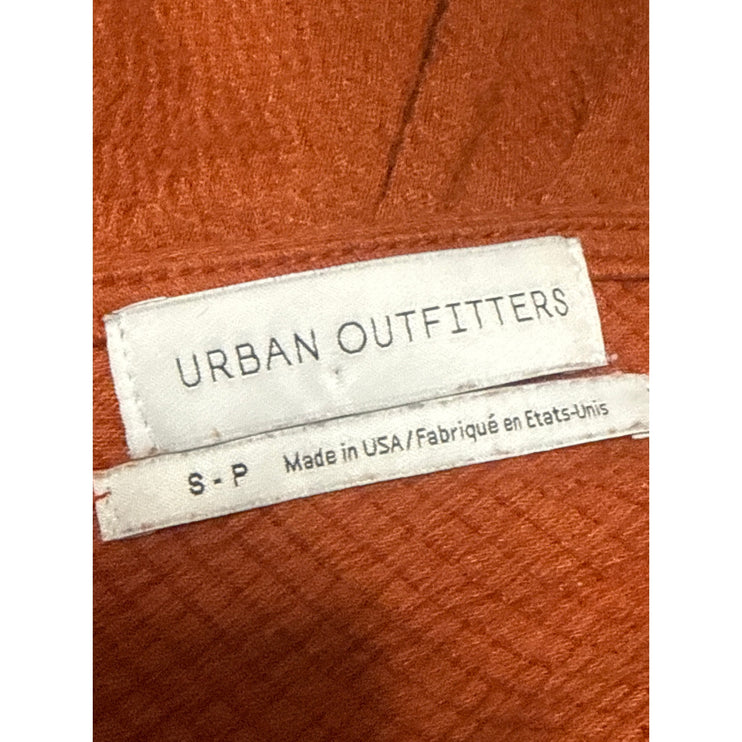 Urban Outfitters Women's Orange V Neck Sleeveless Smocked Tank Romper Jumpsuit S