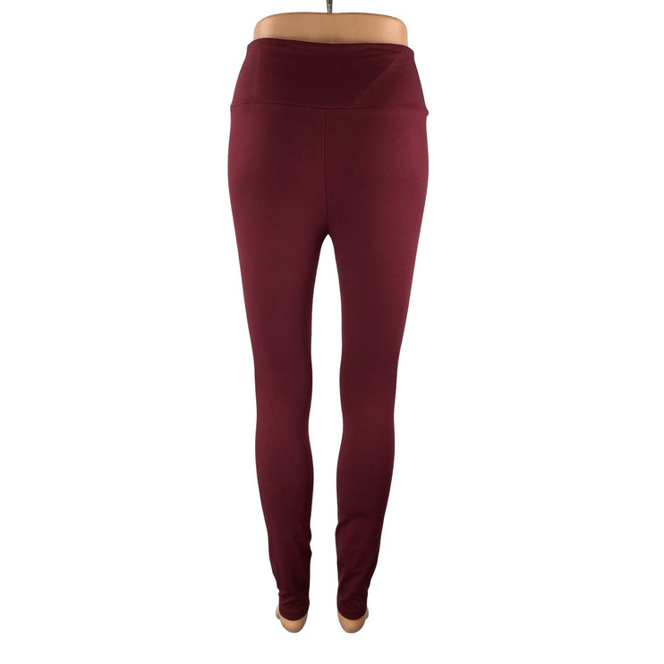 Lou & Grey Women's Red High Rise Yoga Running Workout Athletic Leggings Pants S