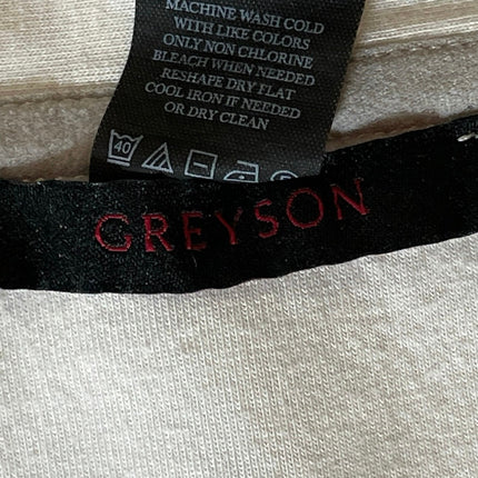 Greyson Women's White Long Sleeve V Neck Button Down Cardigan Sweater Size S
