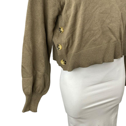Lucywhims The Drop Women's Olive Green Long Sleeve Turtleneck Sweater Top Sz M