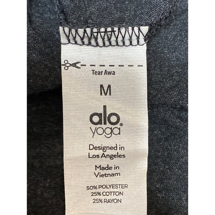 Alo Yoga Men's Black Crewneck Short Sleeve Activewear Tee T-shirt Top Size M