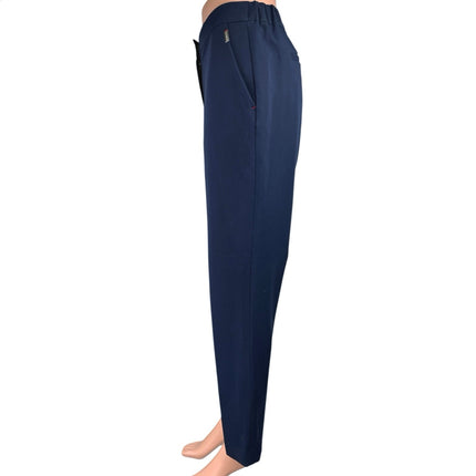 Tommy Hilfiger Women's Blue High Waist Straight Leg Trousers Dress Pants Size 8