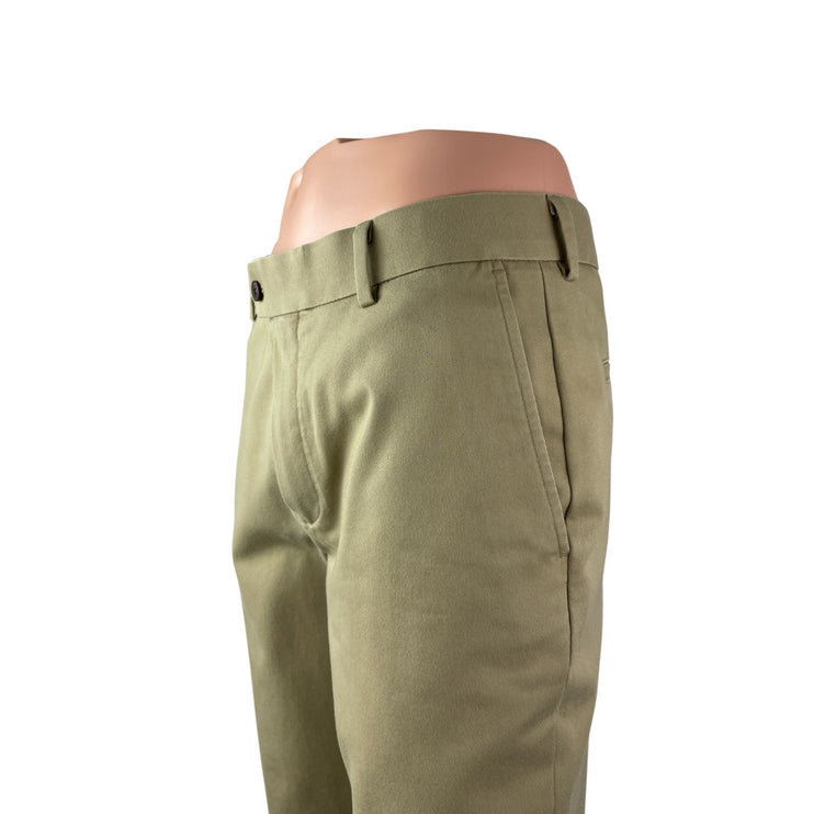 Charles Tyrwhitt Men's Khaki High Rise Slim Skinny Chino Trousers Pants 32W 32L