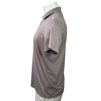 Theory Mens Gray Short Sleeve Golf Tennis Casual Collared Polo Shirt Top Size M