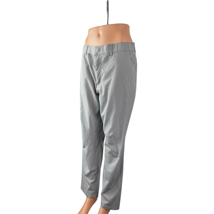 Fabletics Women's Gray High Waisted Straight Leg Casual Trousers Pants Size M