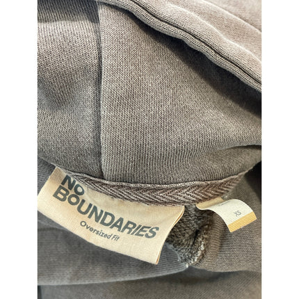 No Boundaries Women's Brown Long Sleeve Oversized Hoodie Sweatshirt Top Size XS