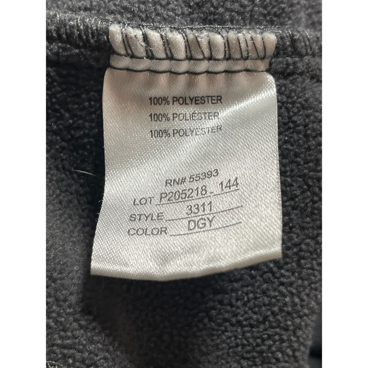 Vantage Gray Quilted Full Zip Long Sleeve Hooded Running Athletic Coat Jacket M