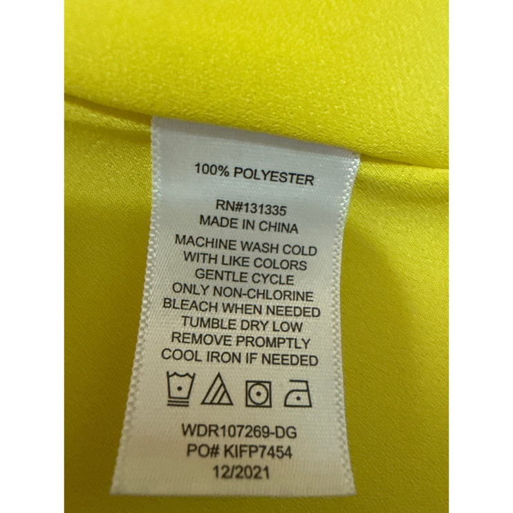 Socialite Yellow Sleeveless Printed Cami Camisole Tank Fit & Flare Mini Dress M