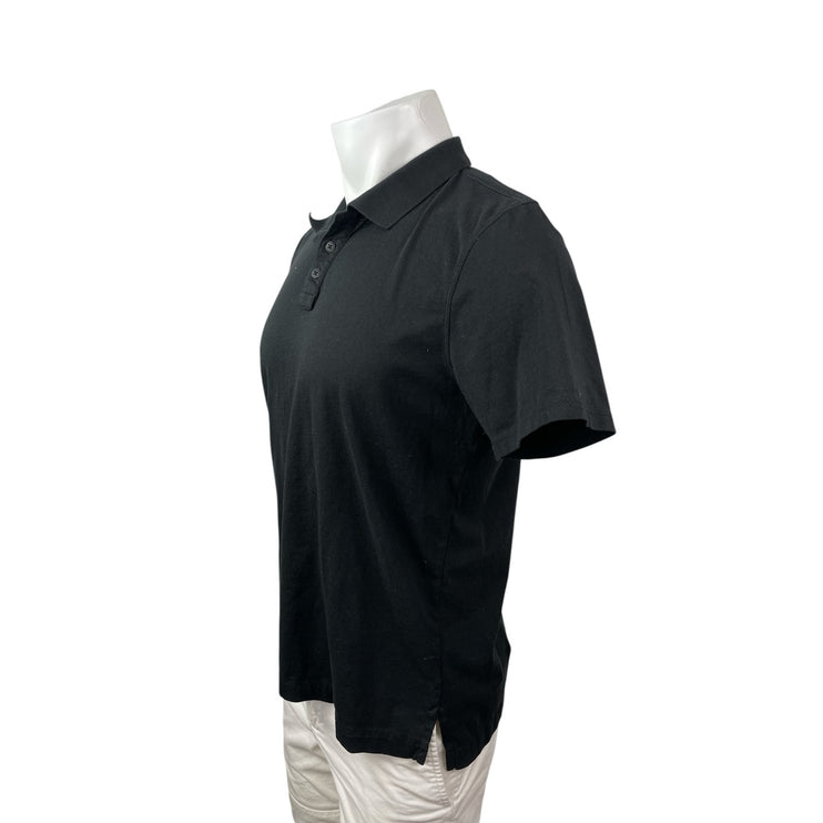 ATM Men's Black Collared Short Sleeve Dri-Fit Classic Jersey Golf Polo Shirt M