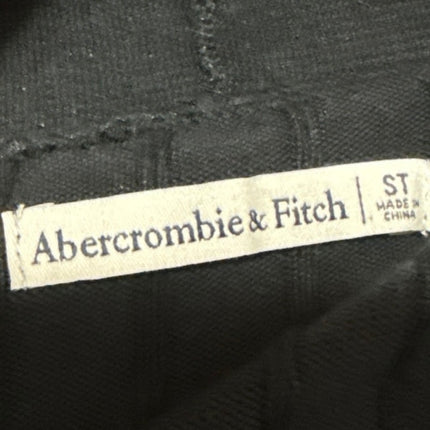 Abercrombie & Fitch Black Button Down Long Sleeve Rib Knit Mini Sweater Dress S