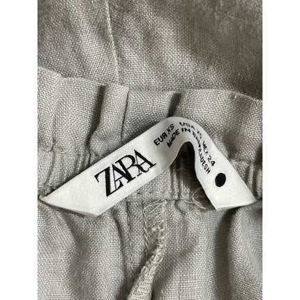 Zara Soft Touch Women's Gray High Rise Lounge Palazzo Wide Leg Trousers Pants XS
