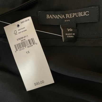NEW Banana Republic Women's Black Ruffles High Waisted Midi Maxi A-Line Skirt 16
