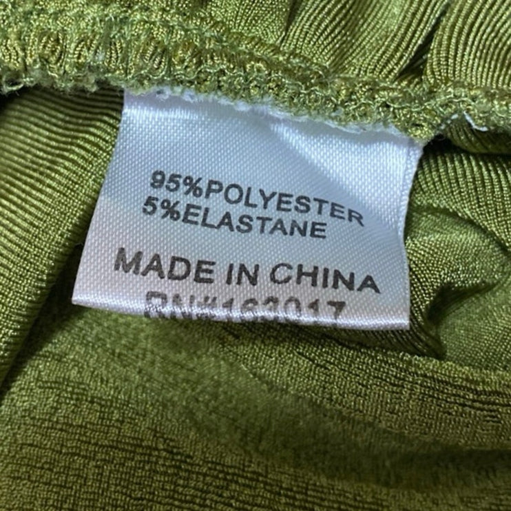 Princess Polly Green Ribbed Knit Halter Sleeveless Cutout Tie Crop Top Size 4