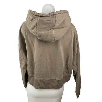 Afends Brown Long Sleeve Activewear Sports Hoodie Sweatshirt Sweater Top Size M
