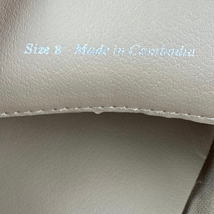 Dolce Vita Catela Womens Dune Suede Square Toe Slip On Flats Loafers Shoes Sz 8