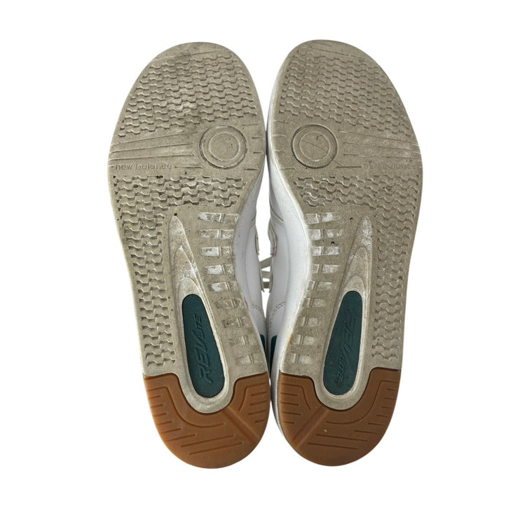 New Balance CT574  Men's White Green Leather Low Top Athletic Sneakers Shoes 9.5