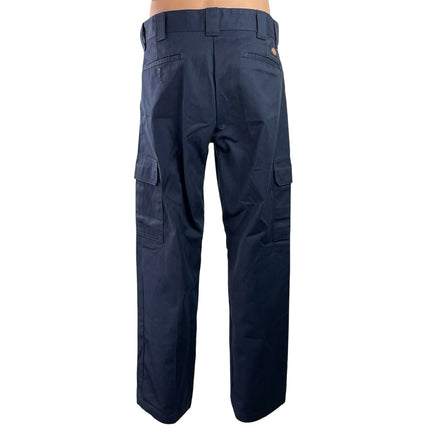Dickies Men's Navy Blue Relaxed Fit Mid Rise Straight Leg Trousers Pants 34x32