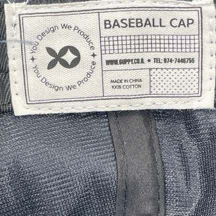 Guppy Women's Navy Blue Ribbed Corduroy Strapback Baseball Cap Hat Size OS