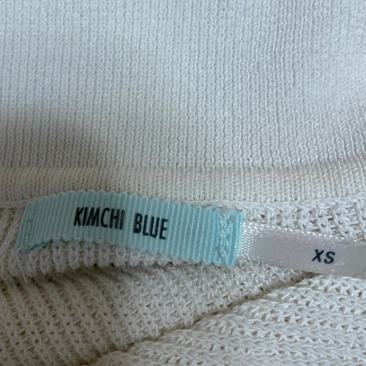 Urban Outfitters Kimchi Blue White Sleeveless Knit Tie Tank Blouse Top Size XS